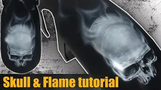 How to Airbrush a Skull with Flames