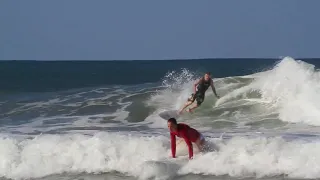 70 year-old surfer refuses to settle into ‘old age’ and will hit the water come rain, shine or SNOW