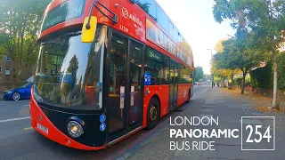 London Bus Ride | Route 254 | Holloway to Aldgate across Hackney towns in a foggy morning