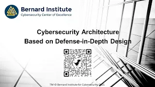 Cybersecurity Architecture based on a Defense-in-Depth Design.