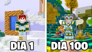 SOBREVIVI 100 DIAS NO PARAÍSO DO MINECRAFT - AETHER O FILME