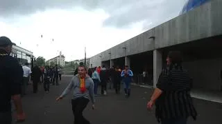 Arrivée des supporters Lensois à Le Havre