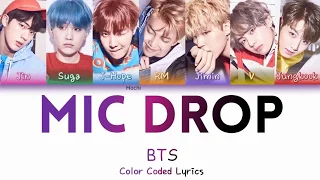 BTS (방탄소년단) - MIC DROP | Color Coded Lyrics | Han/Rom/Eng