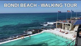 Bondi Beach - Australia - Walking Tour - 4K Video