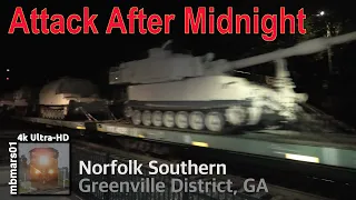 [7i][4k] Attack After Midnight! Norfolk Southern Trains on the Greenville District, GA 07/20/2020