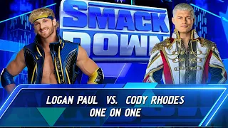 WWE 2K24 | Cody Rhodes vs. Logan Paul | WWE SmackDown Full Match