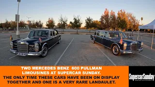 Two Mercedes Benz  600 Pullman Limousines at Supercar Sunday