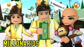 🤣Me adopta una familia millonaria en Brookhaven 😱/Roblox