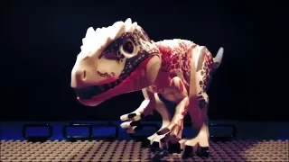 LEGO INDOMINUS REX VS T. REX JURASSIC WORLD ANIMATION Full HD