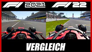 F1 2021 vs F1 22 | Vergleich in Silverstone & Suzuka