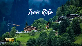 Train Ride - Zell am See to Kufstein  - Austria - 4K HDR