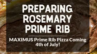 Preparing Rosemary Prime Rib