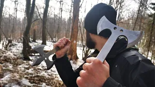 Compact Double-Sided Throwing Axe (Throwing Test/Review)