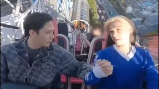 Chan Caring For Felix On A Rollercoaster