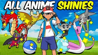 I Caught EVERY Shiny shown in the Pokemon ANIME !