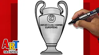 How to Draw TROPHY Champions League UEFA