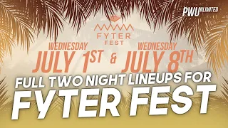 Full Two-Night Lineups for AEW Fyter Fest