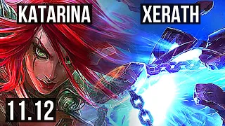 KATARINA vs XERATH (MID) | Quadra, 7 solo kills, 1.3M mastery, Legendary | TR Diamond | v11.12