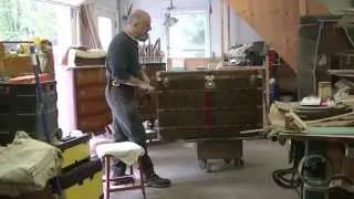 Restoring an Antique Louis Vuitton Steamer Trunk - Thomas Johnson Antique Furniture Restoration