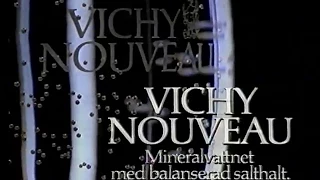 Vichy Nouveau mineralvatten TV3 reklam   20 Nov 1991