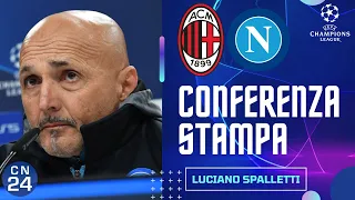 Spalletti in conferenza stampa per Milan Napoli 🎙 UEFA Champions League