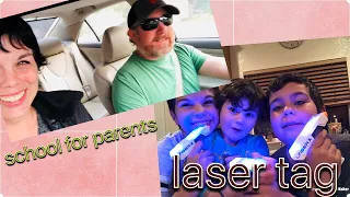 PARENTS GO BACK TO SCHOOL!!!📚*laser tag ⚡️