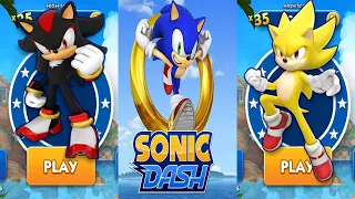 Sonic Dash - Shadow vs Super Sonic vs All Bosses Eggman and Zazz - All 58 Characters Unlocked Game