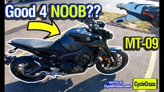 Yamaha MT09 For A BEGINNER Motorcycle? WATCH THIS! | CycleCruza