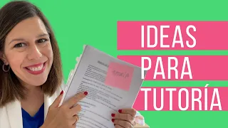 🔴 La TUTORÍA: IDEAS para profes TUTORES 💡