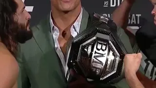 UFC 244 Церемония Взвешивания  (Нейт Диаз VS Хорхе Масвидаль) пояс самого жесткого ублюдка