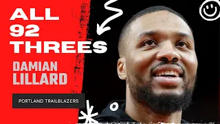 Damian Lillard ALL 92 Three-Pointers From 2021-22 NBA Regular Season | King of NBA