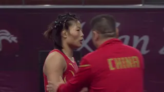 BRONZE WW - 72 kg: J. WANG (CHN) v. Z. BAKBERGENOVA (KAZ)