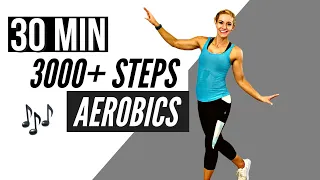 30 min Walking Workout TO THE BEAT | Fun Cardio Aerobics for Fat Loss |  No Equipment All Standing