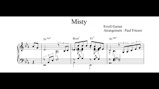 [Sheet music] Misty - Erroll Garner - Ballad Jazz Piano