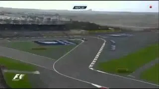 F1 Bahrain GP 2013 - Contact Between Webber and Hamilton After Webber Pits - Bahrain Grand Prix 2013