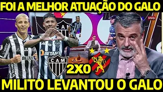 MIDIA RASGA ELOGIOS AO GALO! MILITO LEVANTOU O GALO! ATLÉTICO MINEIRO COMEÇOU A DECOLAR! GALO HOJE