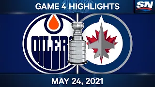 NHL Game Highlights | Oilers vs. Jets, Game 4 - May 24, 2021