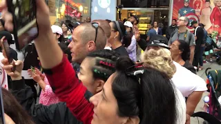 Michael Jackson’s fans singing for Him in Hollywood