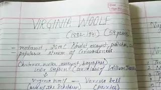 Virginia woolf:Modern Age writer