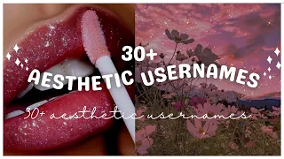 30+ aesthetic usernames ✨ ( not taken ) #aesthetic #username #asthetic #ideas