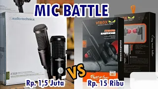 Mic Harga 15 Ribu vs Mic 1,5 Juta | Headset Vibox S02 vs AT2020