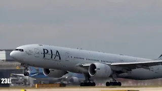 Great Takeoff Pakistan International Airlines PIA AP-BMH B772 PK702 Manchester To Islamabad 02/06/20