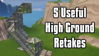 Five Useful High Ground Retakes - Fortnite Battle Royale