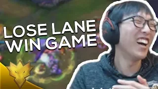 TL Doublelift & Olleh - LOSE LANE WIN GAME! - Korean Solo Queue Stream Highlights