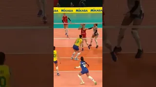 Tijana Boskovic final maçında 24 sayıyla oynadı #volleyball #brasil #serbia #champion #shorts