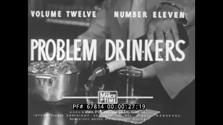 " PROBLEM DRINKERS "  1950s STUDY OF ALCOHOLISM & HISTORY OF ALCOHOLICS ANONYMOUS  DRUNKS 67814