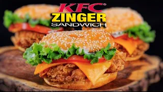 How To Make JAMAICAN KFC SPICY ZINGER SANDWICH | Chicken Sandwich | Hawt Chef