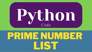 Prime Number of Given Range in List | List in python  | Python List | #shorts  #python #ytshorts