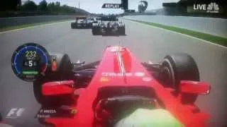 2013 onboard start Felipe Massa Spain