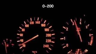 BMW 520i E39 0-100, 0-200 Acceleration, Top Speed